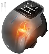 Medcursor Knee Massager with Heat, Cordless Heated Knee Massage for Pain Relief with 3 Heating Le...