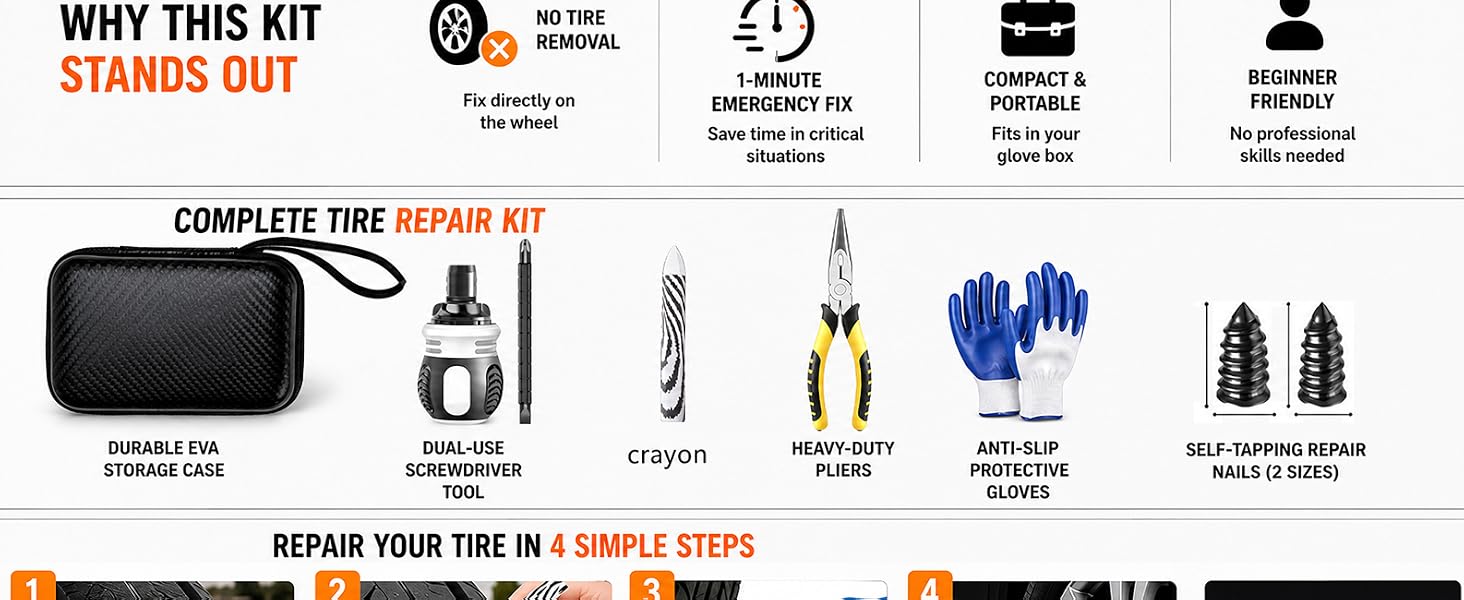  Tire Plug Kit