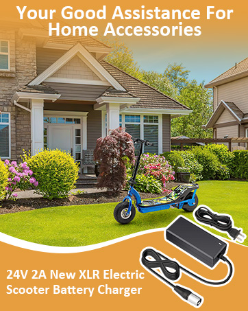 24V 2A New XLR Electric Scooter Battery Charger