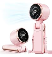 Bearwind Portable Handheld Turbo Fan - 5 Gear High Speed 4000mAh Rechargeable Mini Personal Hand ...