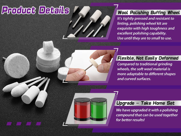 dremel buffing wheels, polishing wheel for drill