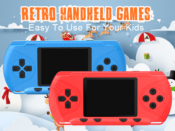 Handheld Game Console for Kids Adults- 258 Retro Video Games