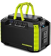 MARBERO Portable Power Station 150Wh Camping Solar Generator Laptop Charger Power Bank with AC Ou...