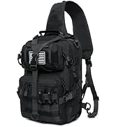 Lemubeane Tactical Sling Bag Backpack Military Rover Shoulder Sling Pack EDC Molle Range Bag Cros...
