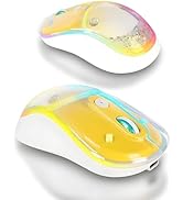 elec Space Cute Wireless Bluetooth Mouse - Rechargeable Silent Mouse with Magnetic Sand Cover, 3 ...