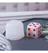 Silicone Resin Casting Mold, Crystal Epoxy Dice Mold, White, DIY Jewelry Making Supplies