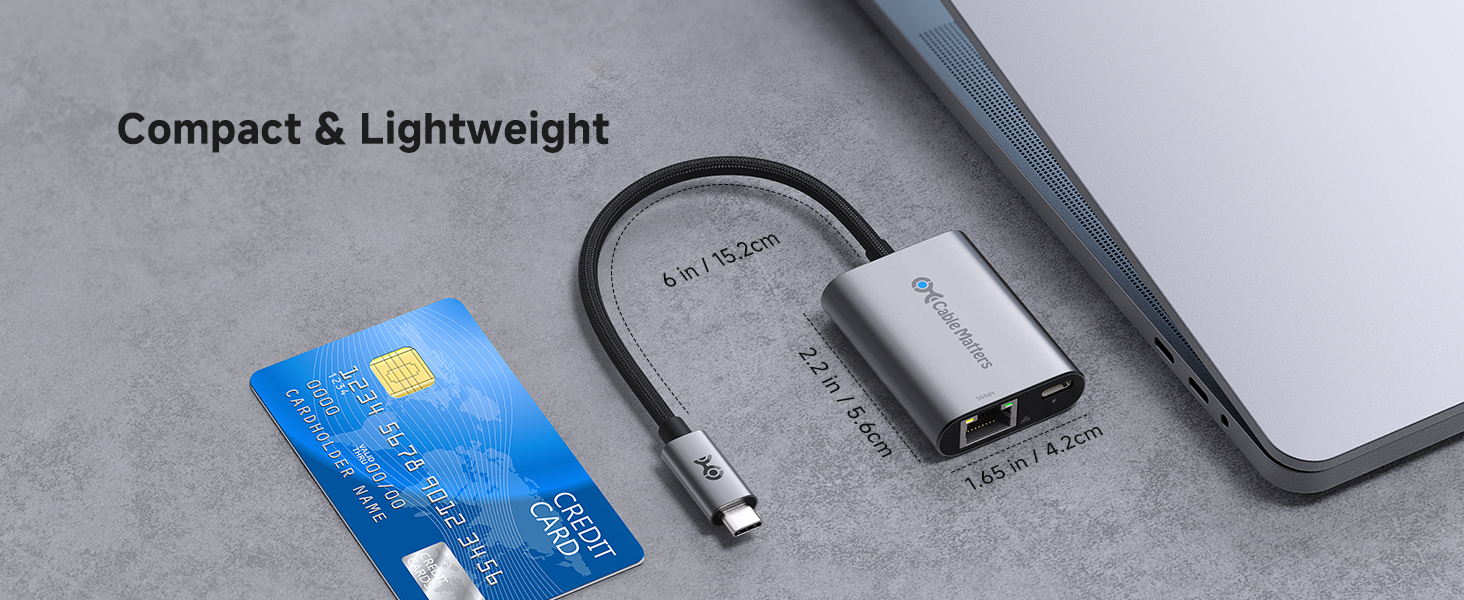 Plug-and-Play USBC to Ethernet Adapter 2.5gb with Stable and Reliable Performance