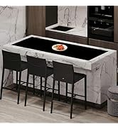 Extra Large Silicone Mats for Kitchen Counter, 78.7''x15.7'' Heat Resistant Kitchen Island Protec...