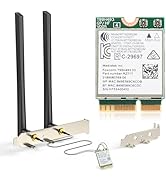 EDUP WiFi 7 Card BE6500 M.2 2230 Wi-Fi 7 Wireless Network Card for Desktop, Bluetooth 5.4 Tri-Ban...