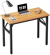Need Small Computer Desk 31.5 inches Folding Table No Assembly Sturdy Small Writing Desk Folding ...