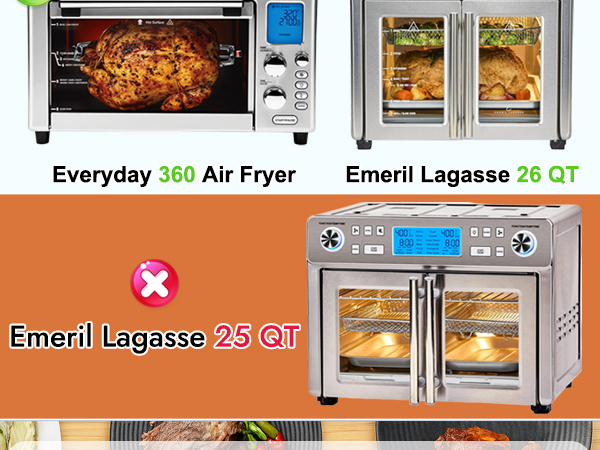 Emeril Lagasse 26 QT and Everyday 360 Air Fryer