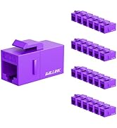 iwillink RJ45 Cat6 Keystone Coupler 25-Pack, Female to Female Cat6 Keystone Jack, UTP Keystone Co...