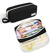 SUNEE Pencil Case, Large Capacity Pencil Pouch, Aesthetic Pen Bag Office Stationery Organizer Sim...