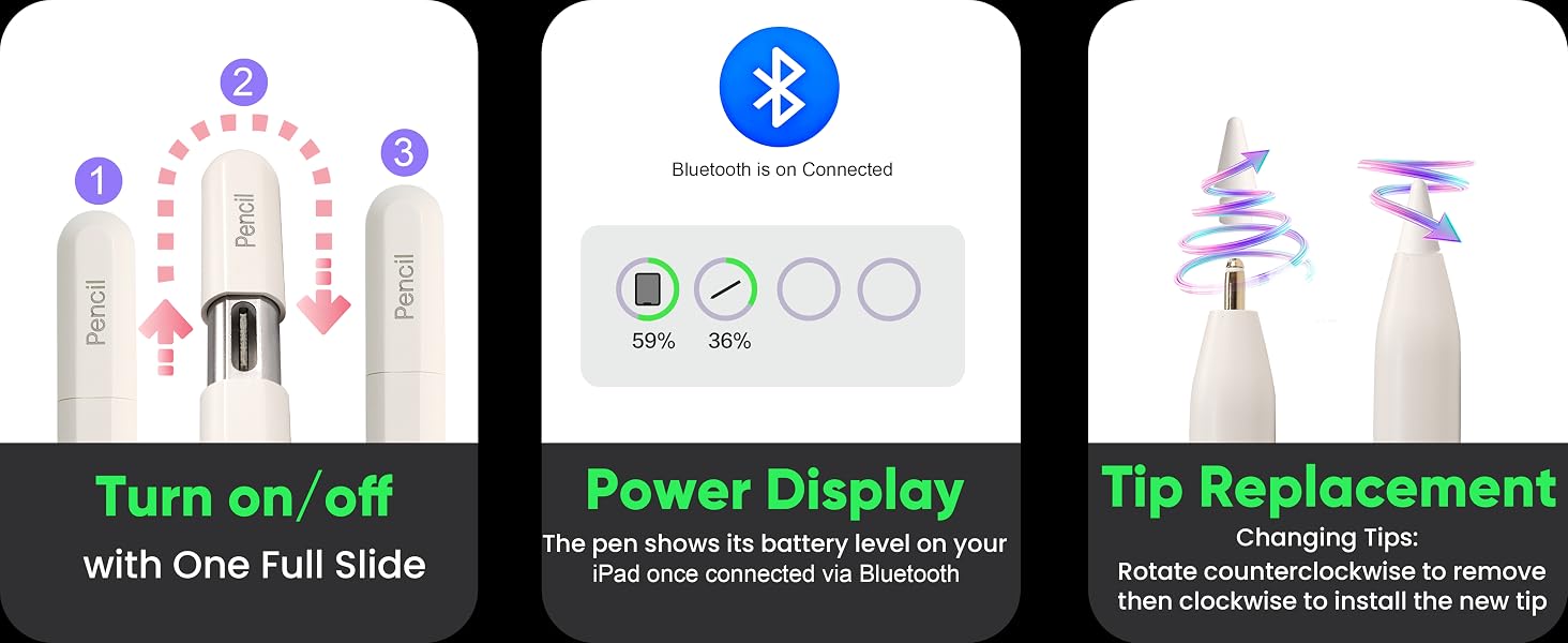 Turn on/off with One Full Slide