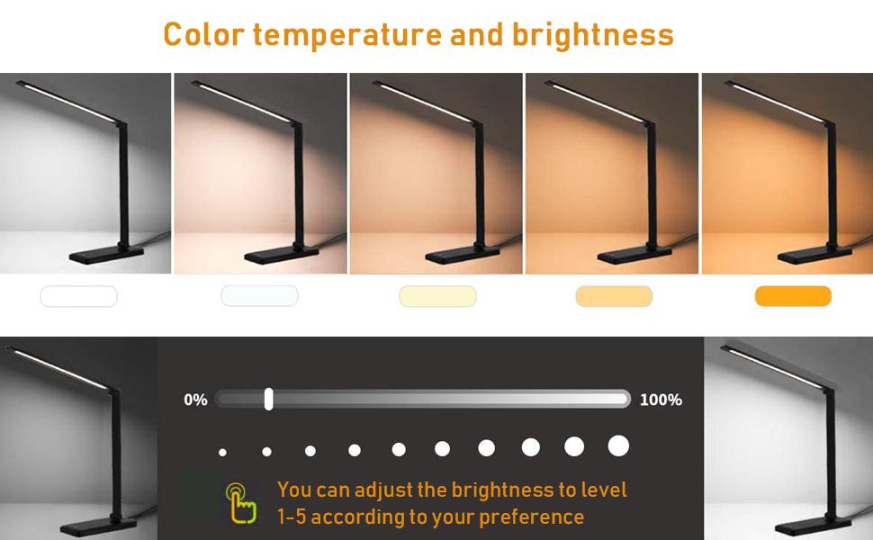 color temperature and brightness