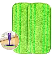 HOMEXCEL Microfiber Mop Pads Compatible with Swiffer Wetjet Pack of 2, Reusable Swiffer Wet Jet M...