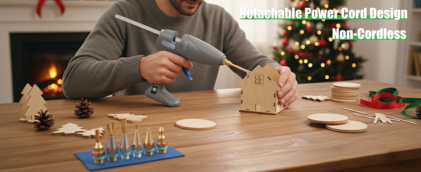Hot Melt Glue Gun with Copper Nozzles