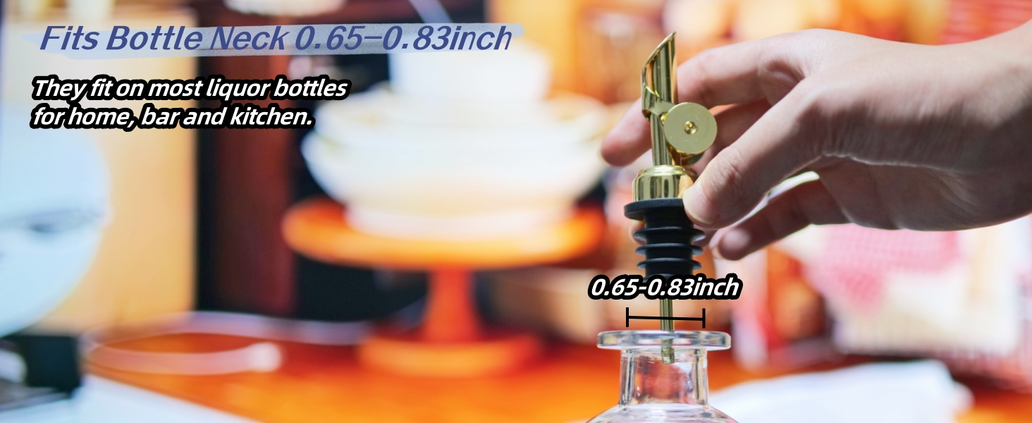 fit most bottles for home, kitchen and bar