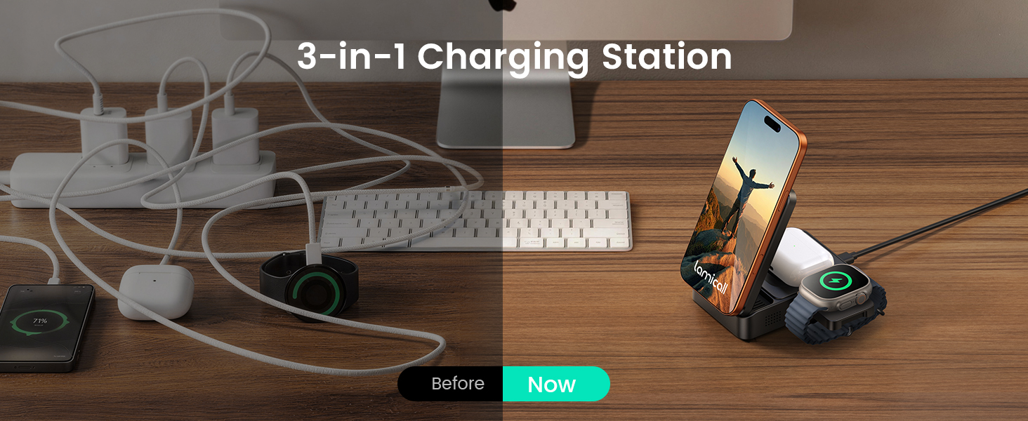 3 in 1 charging station apple travel, 3 in 1 wireless charging station apple, 3 in 1 charger