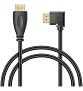 YACSEJAO 90 Degree HDMI Extension Cable 3Ft Gold Plated 270 Degree Angle 4K HDMI 1.4 Cable Suppor...
