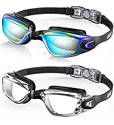 Aegend Swim Goggles, 2 Pack Swimming Goggles No Leaking Adult Men Women Youth
