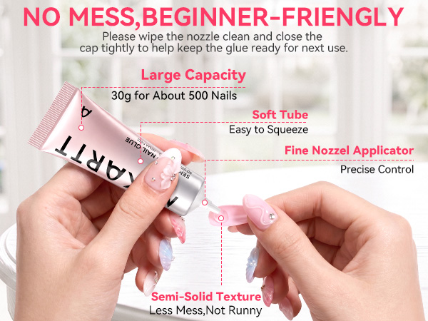 hema free nail glue for press on nails