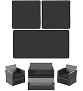 Snubbull 3 Pack Patio Furniture Cushions Replacement Set Fits for 4 Pieces of Wicker Rattan Patio...