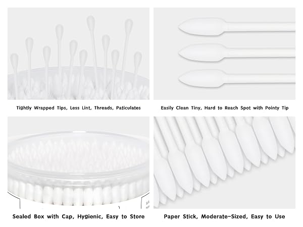 HOMEFOX COTTON SWAB PRECISION POINTY