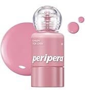 PERIPERA SYRUPY TOK CHEEK 15 Colors, Liquid Blush, Dewy Finish and Hydrates All day, Soft Velvet ...