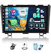 SIXTOP 2G+64G Android Car Stereo Radio for Honda CRV 2007-2011 Wireless CarPlay Android Auto 9 in...