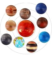 10PCS Mini Foam PU Balls, Solar System Stress Balls for Kids Adults, Planets Squeeze Balls for St...