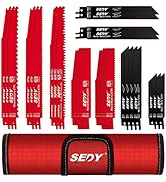 36-Piece Ultimate Reciprocating Saw Blade Set - Premium Saw Blades, Durable Wood &amp; Metal Cutting ...