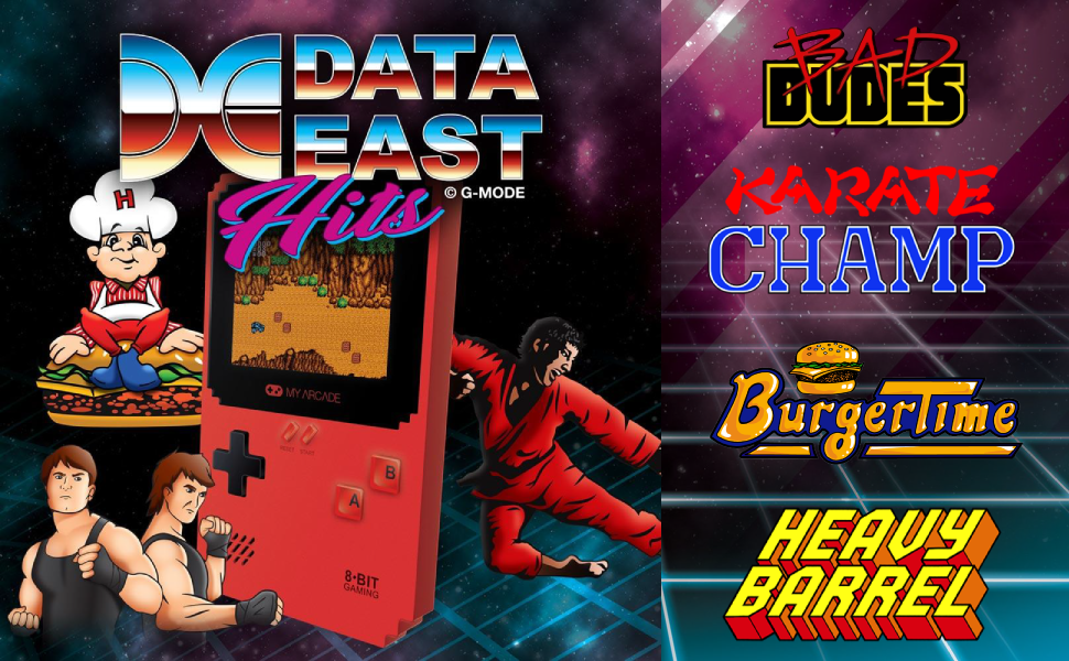 my arcade retro pixel classic data east games console 