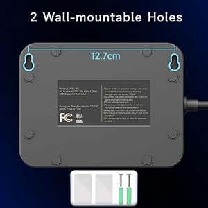 wall mountable power strip