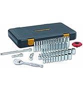 GEARWRENCH 51 Pc. 1/4 Inch Drive 6 Pt. 120XP Mechanics Tool Set, Standard &amp; Deep, SAE/Metric - 80...