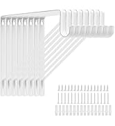 8 Pack Heavy Duty Closet Shelf &amp; Rod Brackets 11 x 11 Inch, 300lbs Wall Mounted Closet Shelves Br...