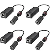 4pcs 48v to 24-Volt Converter, 48V Power Over Ethernet Adapter Convert to 24V POE Adapter for Sur...