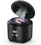 2025 Ultrasonic Retainer Cleaner- 45KHz 25W Portable Denture Cleaner with Drying Function and Rem...