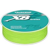 TRUSCEND X8 Braided Fishing Line, Durable and Valuable PE Braid Line for Professional, More Thinn...