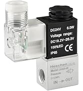 Heschen Electrical Pneumatic Solenoid Valve 2V025-08 24VDC PT1/4 2/2 Way Normally Closed