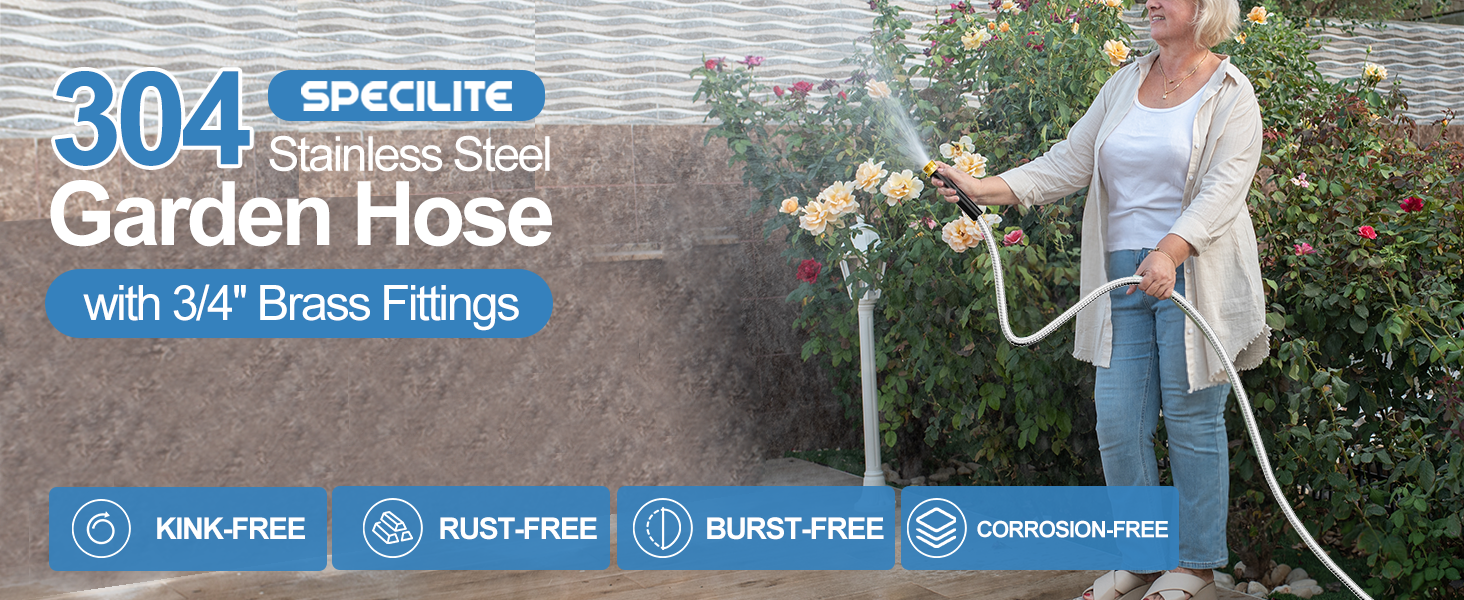 SPECILITE 304 Stainless Steel garden hose