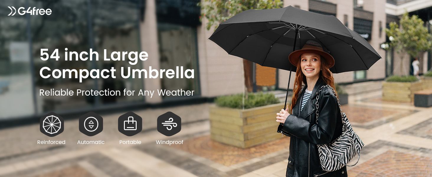 large compact umbrella for rain