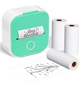 Ponek Bluetooth Thermal Mini Printer - T02 Portable Mini Sticker Printer Machine, Receipt Printer...