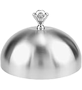 Food Tent Cover 10.2 Inch Stainless Steel Basting Cover Cheese Melting Dome Food Cover Dome Servi...