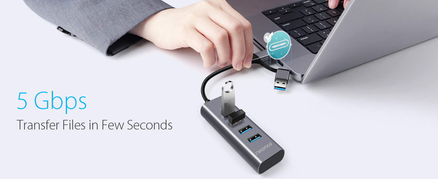 twopan usb multi port hub usb c