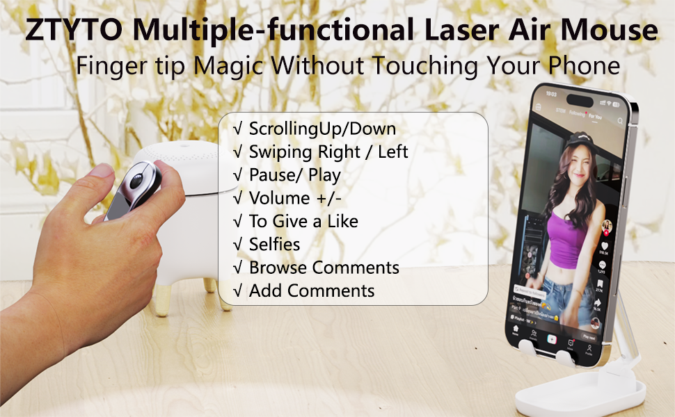 ZTYTO Multiple-functional Laser Air Mouse