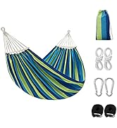 Garpans Double Hammock Up to 450lbs Portable Hammock with Carrying Bag Tree Straps for Hanging Pe...