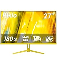 Pixio PX249 Wave Yellow 24 inch 240Hz Refresh Rate FHD 1080p Resolution Fast IPS Panel 1ms GTG Respo...