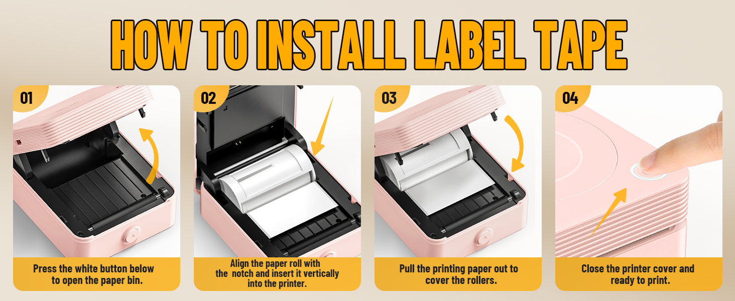 sticker printer mini printer Nelko sticker printer PM230 Bluetooth sticker printer print pods
