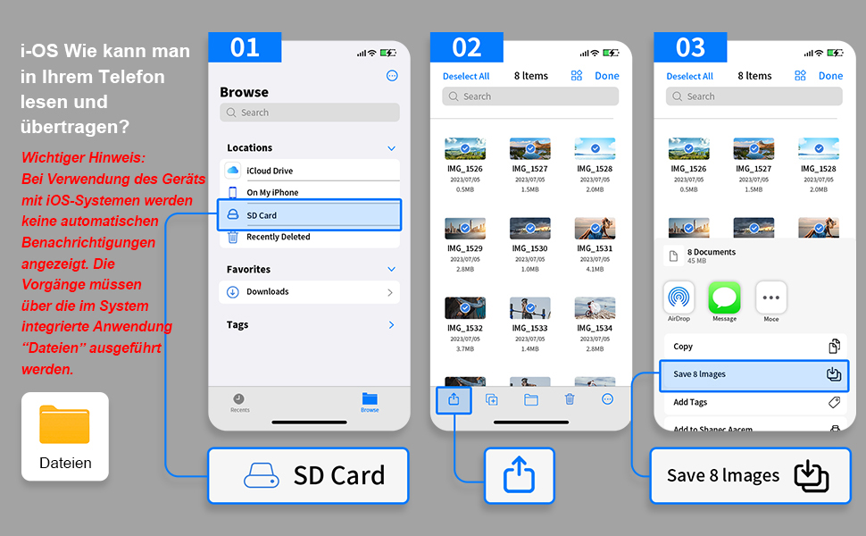 SD CARD READER FOR IPHONE